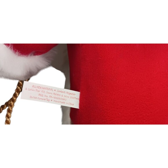 VTG Annalee Dolls Santa Claus 20" Winterberry Standing Christmas Figure w/ Sack - Picture 8 of 8